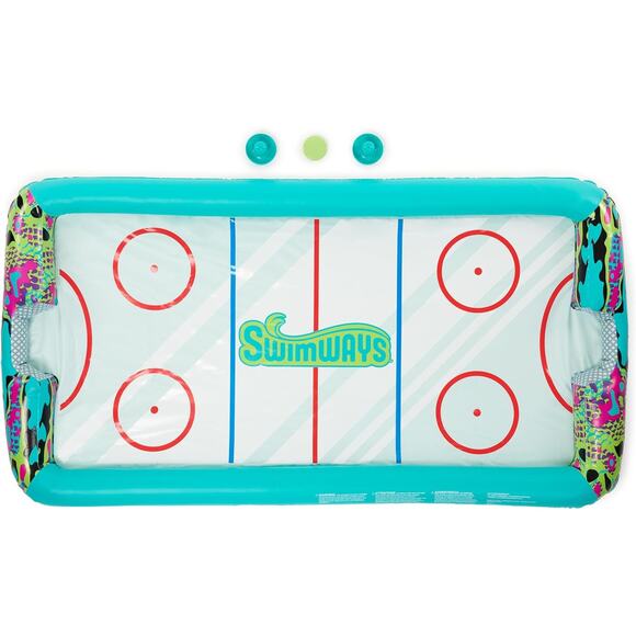 🔥SwimWays Hydro Hockey Inflatable Water Floating Table Hockey Set BNWT🔥 - Picture 2 of 8